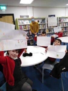 Micro Comic making at Deeside library scaled